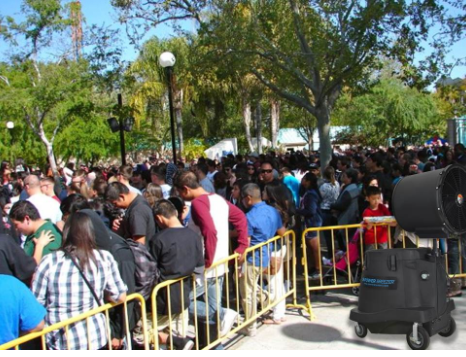 Atlanta Cool Zone is the leading Power Breezer provider for heat mitigation for amusement parks, equestrian centers, restaurants, concert venues, theme parks