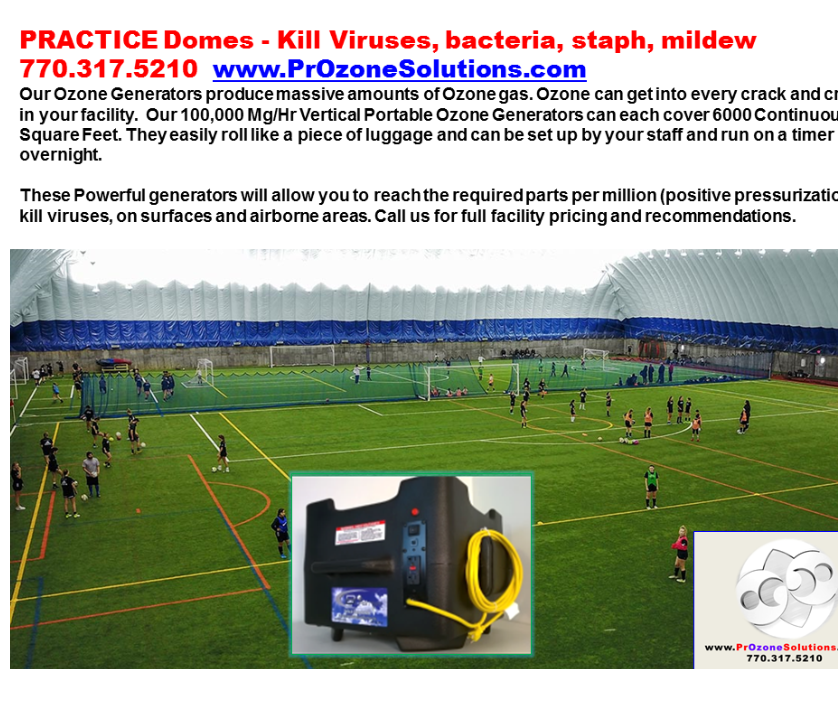 Atlanta Cool Zone  is the leading provider of Bio Blaster Commercial Ozone generators to kill carona viruses and bacteria in sports facilities